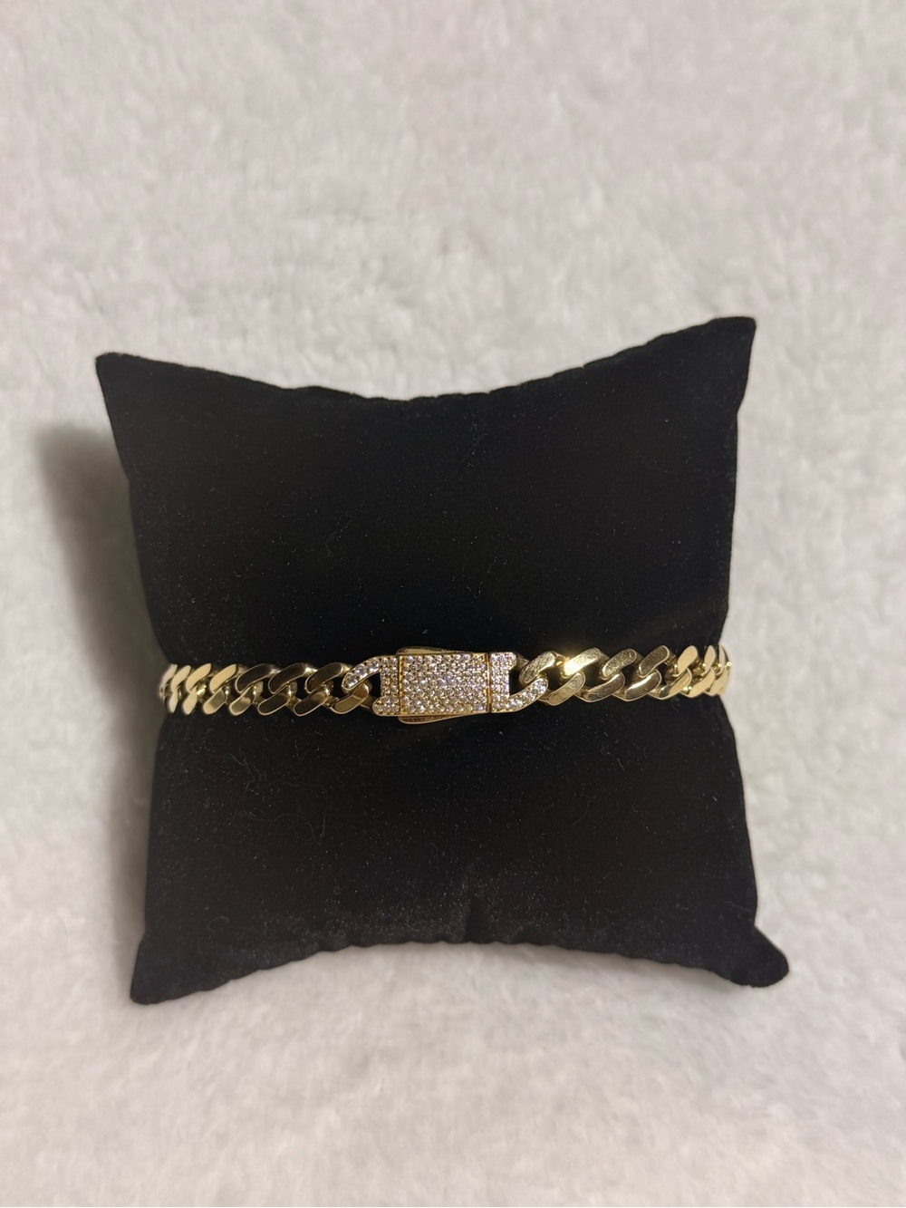 14k gold Solid bracelet women Monaco Brilliant Crasp